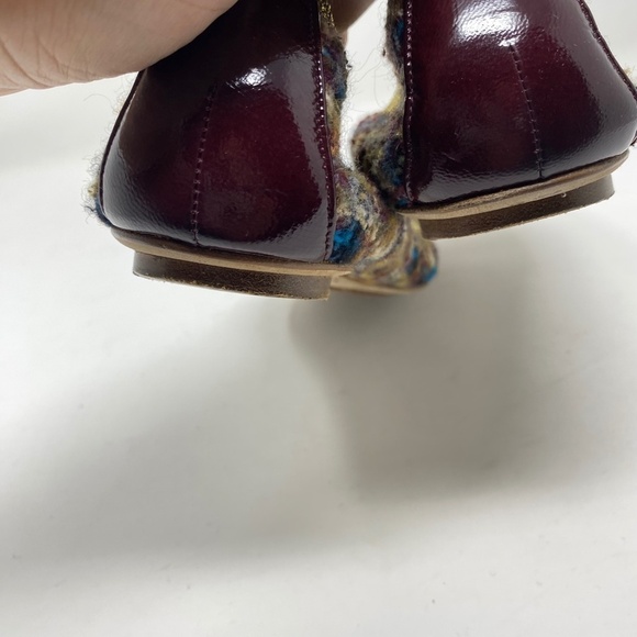 CHANEL Women's Purple and multicolor tweed stretch cap-toe flats Sz 39.5 Preppy - Picture 10 of 12